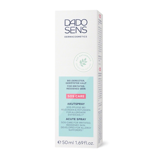 Dado Sens SOS Care Akutspray 50 ml - Spray Viso Lenitivo per Pelle Sensibile e Irritata