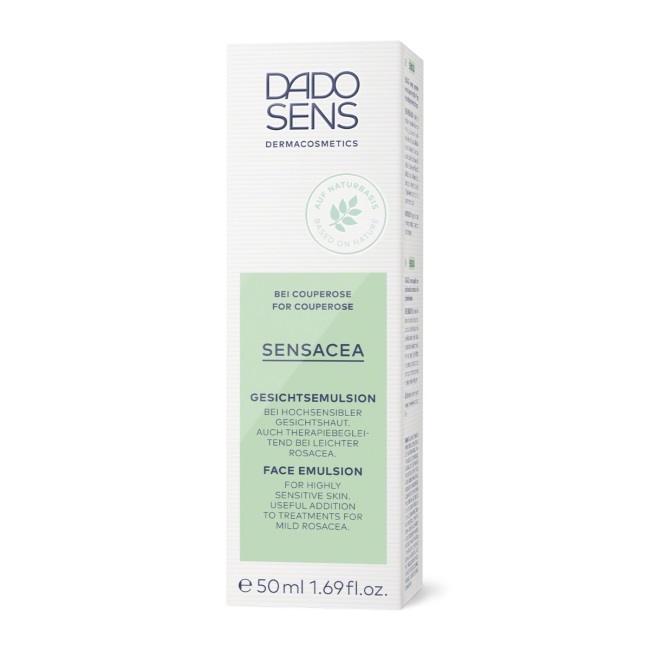 Dado Sens Sensacea Crema Viso Lenitiva 50 ml - Idrata e Riduce Arrossamenti per Pelli Ipersensibili