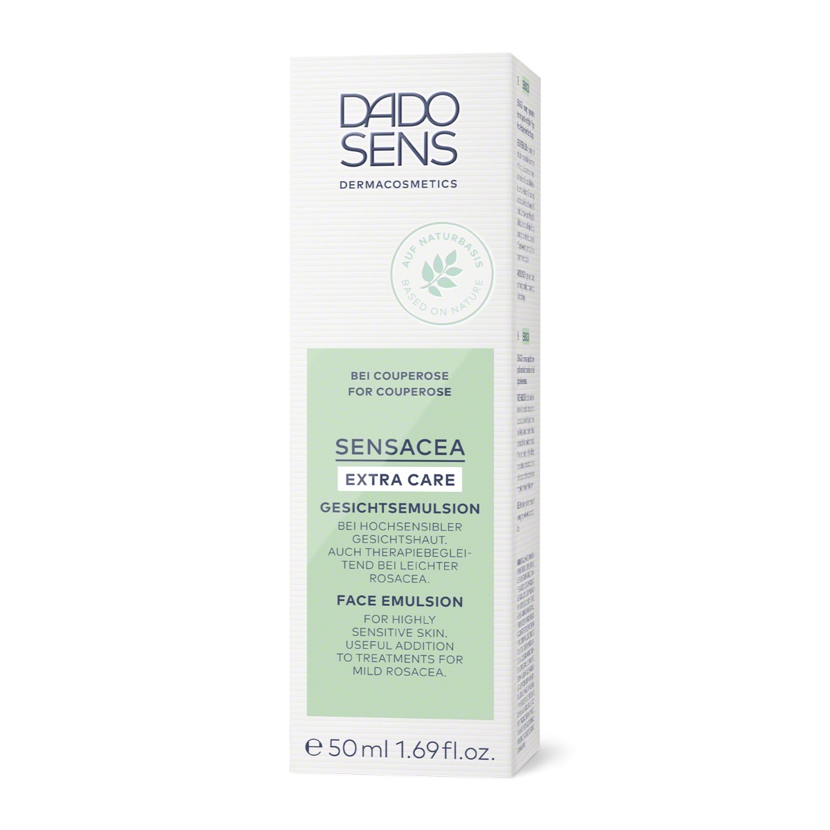 DADO SENS SensaceA Extra Care Emulsione Viso 50 ml - Cura Anti-arrossamento per Rosacea e Couperose, Vegano e Adatto a Pelli Ipersensibili