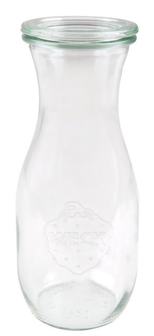 Weck Vasetti in Vetro da 530 ml con Coperchio - Ideali per Conserve e Succhi