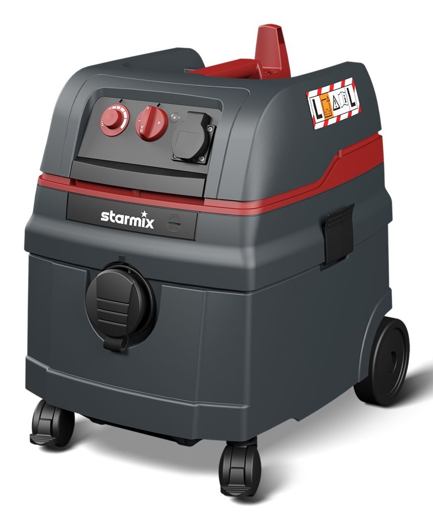 Starmix ISC L-1625 Aspirapolvere 20 L per Polveri Fini e Liquidi, 1600 W, con Presa Elettroutensile e Scuotifiltro Automatico