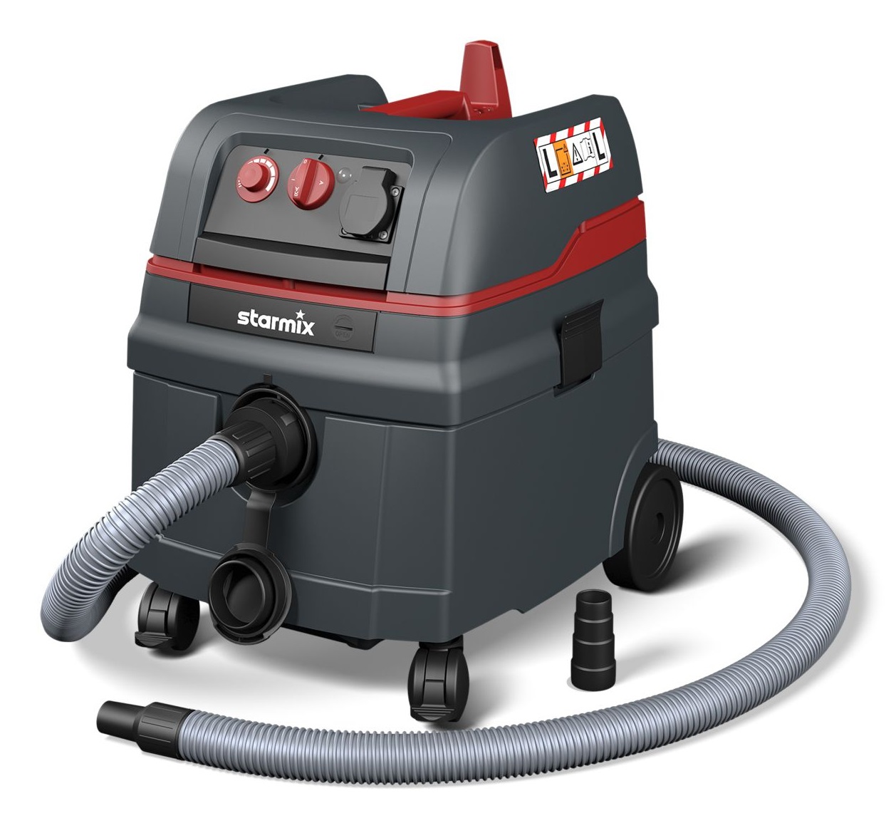 Starmix ISC L-1625 Aspirapolvere 20 L per Polveri Fini e Liquidi, 1600 W, con Presa Elettroutensile e Scuotifiltro Automatico