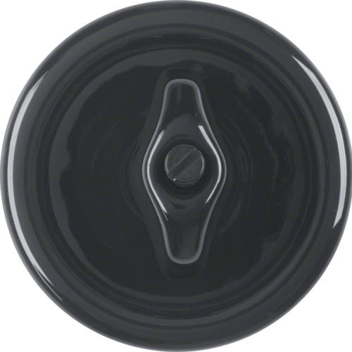 Berker 16476500 Accessorio per Interruttore Elettrico - Centrale con Manopola Nera, Serie 1930 in Porcellana di Rosenthal