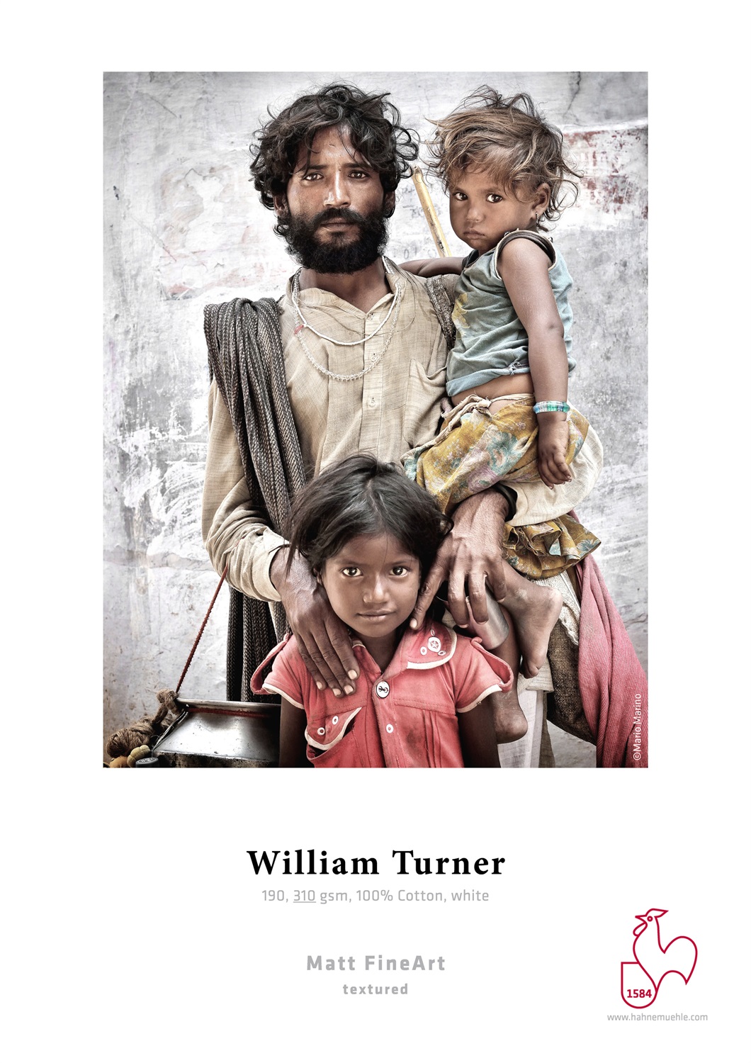 Hahnemühle William Turner A4 190g - Carta Fotografica Opaca in 100% Cotone, Confezione da 25 Fogli