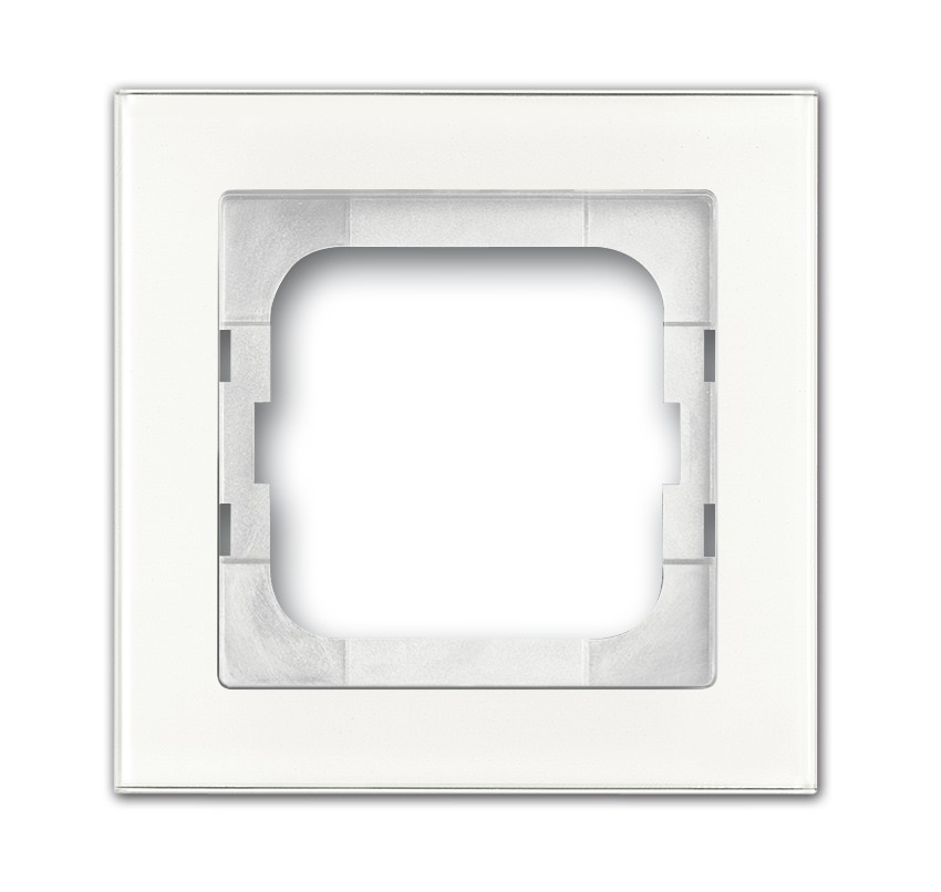 Busch-Jaeger Frame 1-fold Vetro Bianco - Interruttore Senza Viti, Compatibile e Versatile