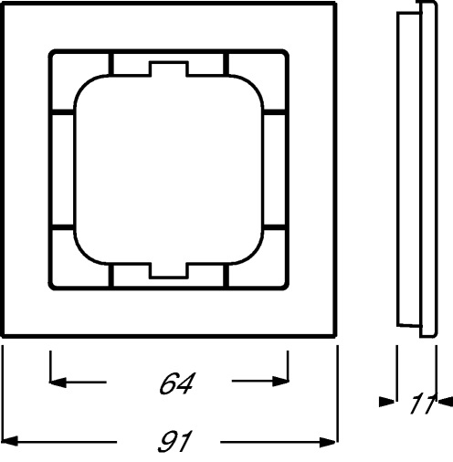Busch-Jaeger Frame 1-fold Vetro Bianco - Interruttore Senza Viti, Compatibile e Versatile