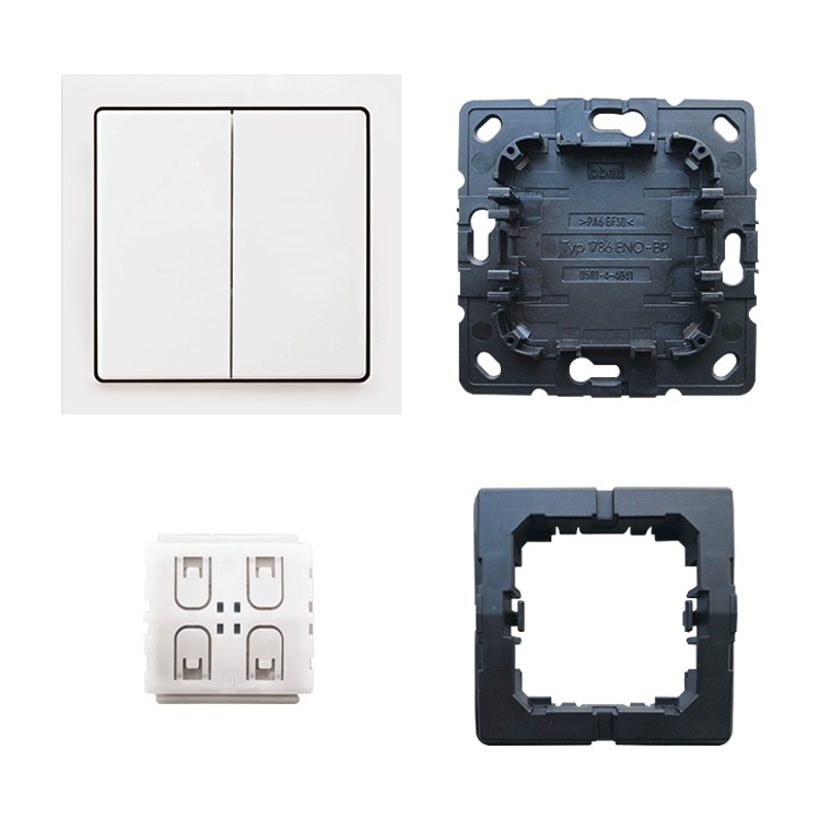 Busch-Jaeger 2CKA006710A0010 interruttore elettrico Interruttore basculante 2P Bianco