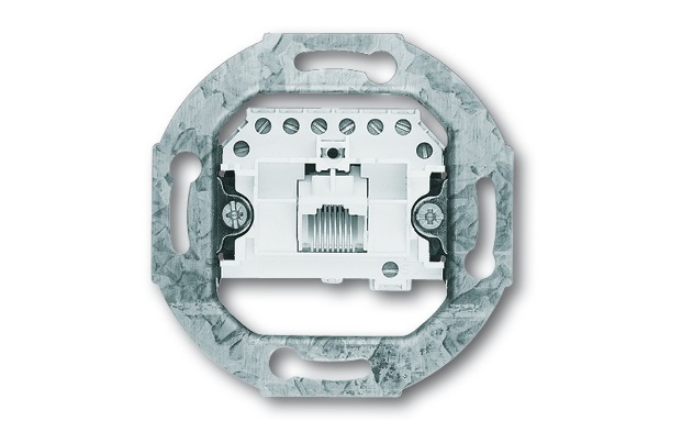 Busch-Jaeger 213 Modulo Presa UAE 1x8 Poli - Inserto per Interruttore/Pulsante e Presa Multimediale