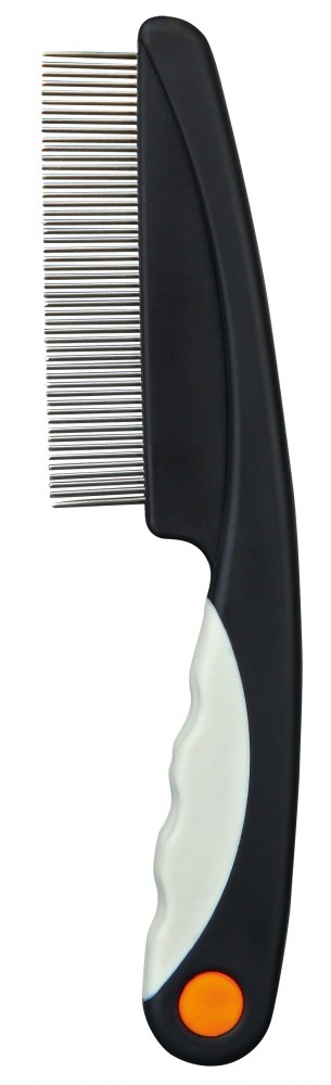 TRIXIE Pettine Antipulci e Polvere 15 cm per Cani e Gatti con Impugnatura Ergonomica