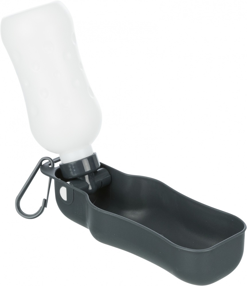 Trixie Distributore d'Acqua per Cani con Bottiglietta e Ciotola Pieghevole - Capacità 250 ml