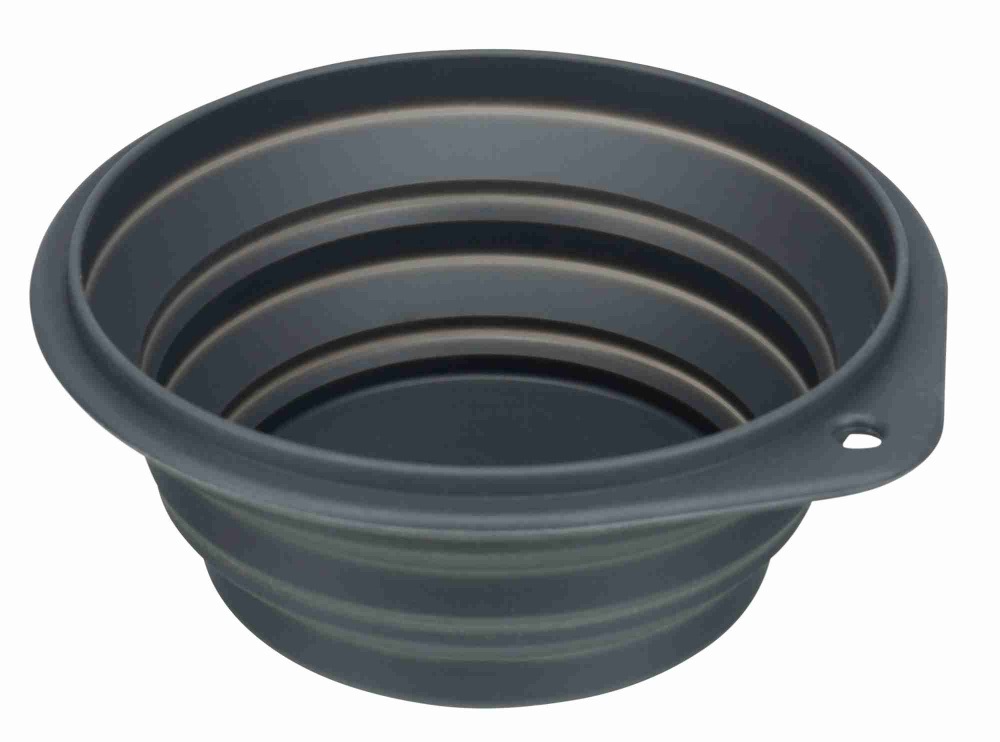 TRIXIE Ciotola da Viaggio Pieghevole in Silicone 0,5L Ø 14cm - Resistente e Lavabile in Lavastoviglie, Colori Assortiti