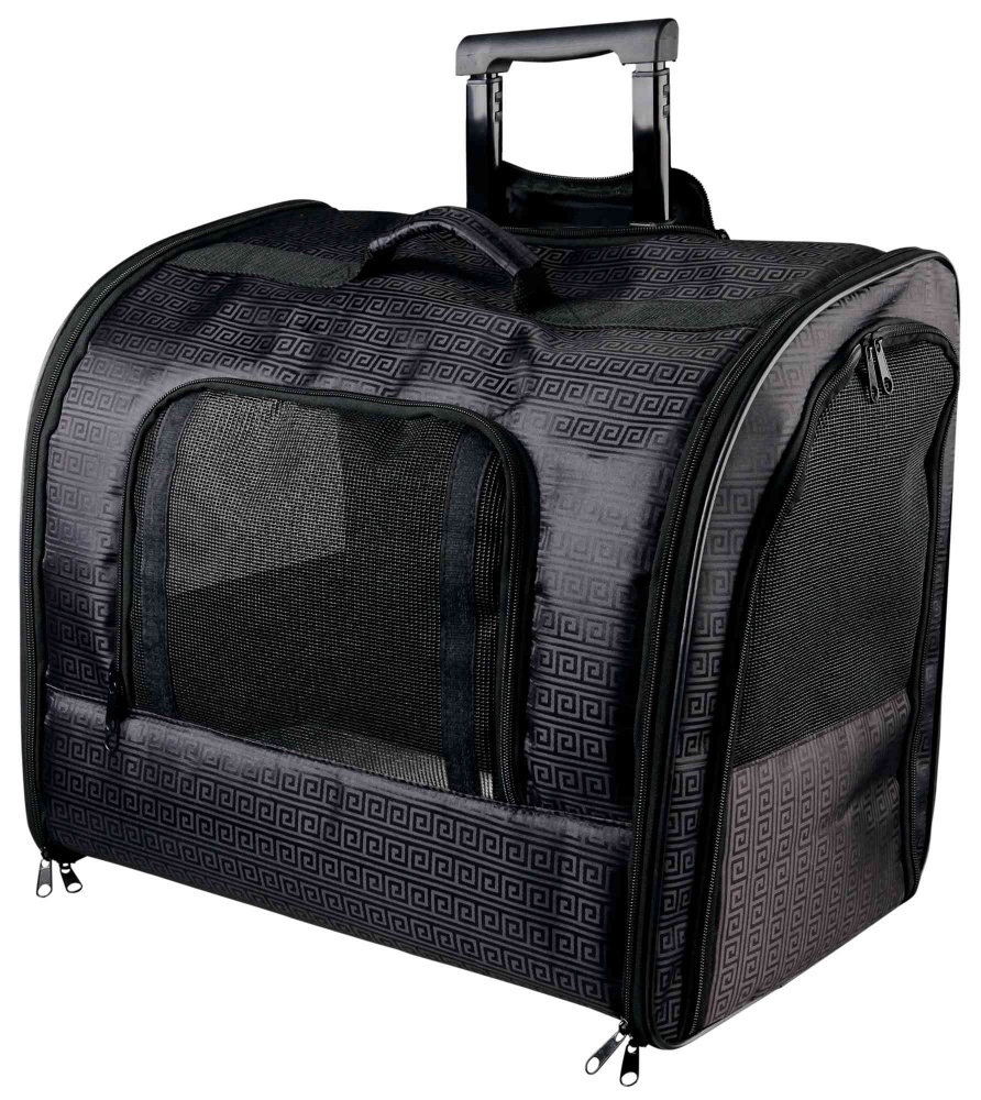 Trixie Trolley Elegance per Cani e Gatti - Poliestere, Apertura Frontale e Laterale, Fino a 10 kg, Dimensioni 45 x 41 x 31 cm