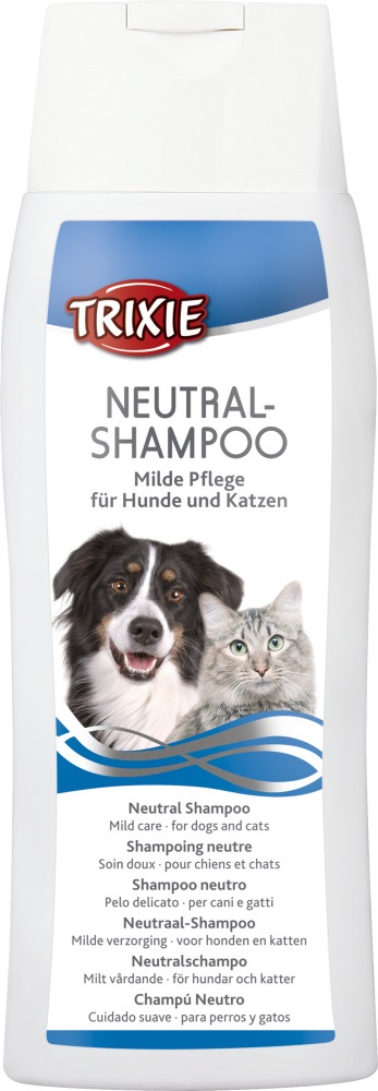 Trixie Shampoo Neutro 250 ml per Cani e Gatti - Delicato, Senza Profumazioni e Coloranti