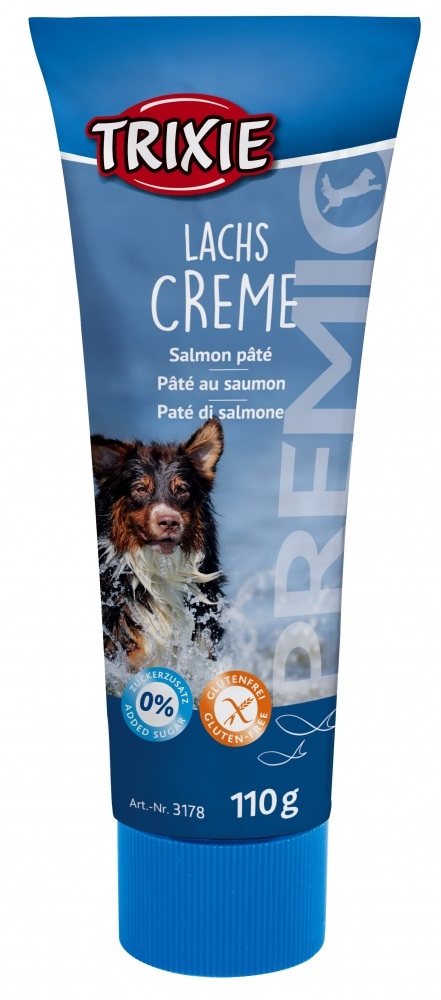 TRIXIE PREMIO Snack per Cani - Paté di Salmone 110 g, Senza Glutine, Senza Cereali e Zucchero