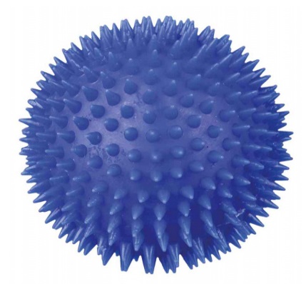 Trixie Palla Riccio in Vinile con Suono - 10 cm, Giocattolo per Cani, Facile da Pulire