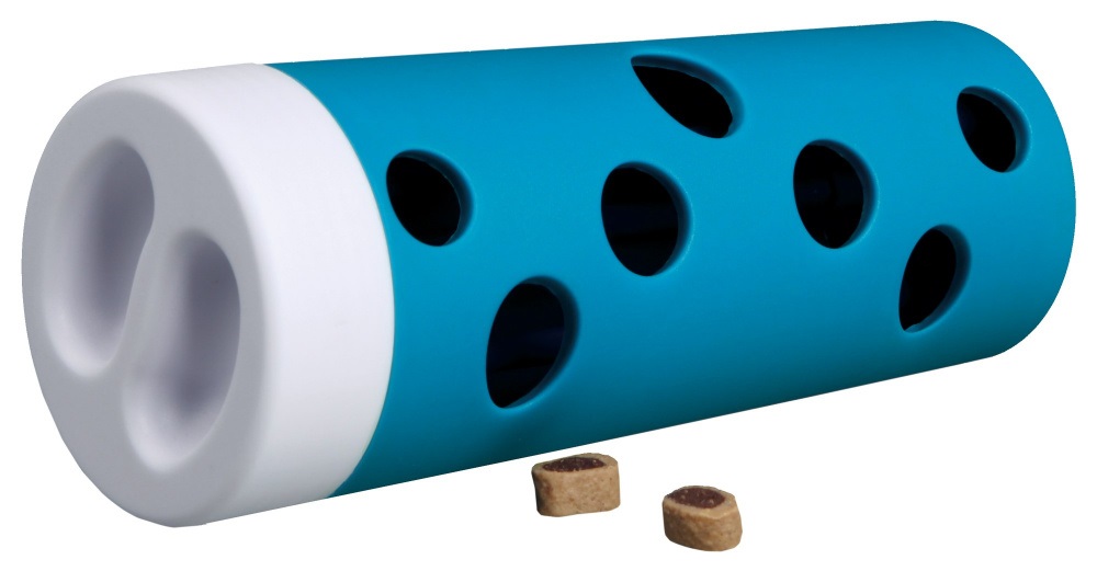Trixie Cat Activity Snack Roll - Giocattolo per Gatti Ø 6/5 × 14 cm, con Aste Rimovibili per Snack