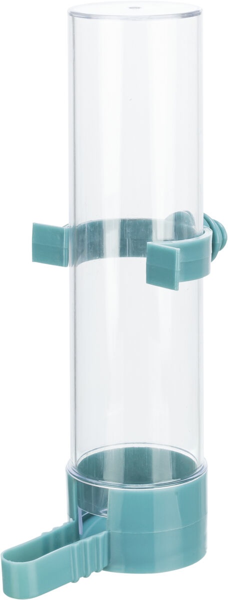 Trixie Distributore di Cibo e Acqua per Uccelli, 130 ml, Altezza 16 cm, Plastica, Colori Assortiti