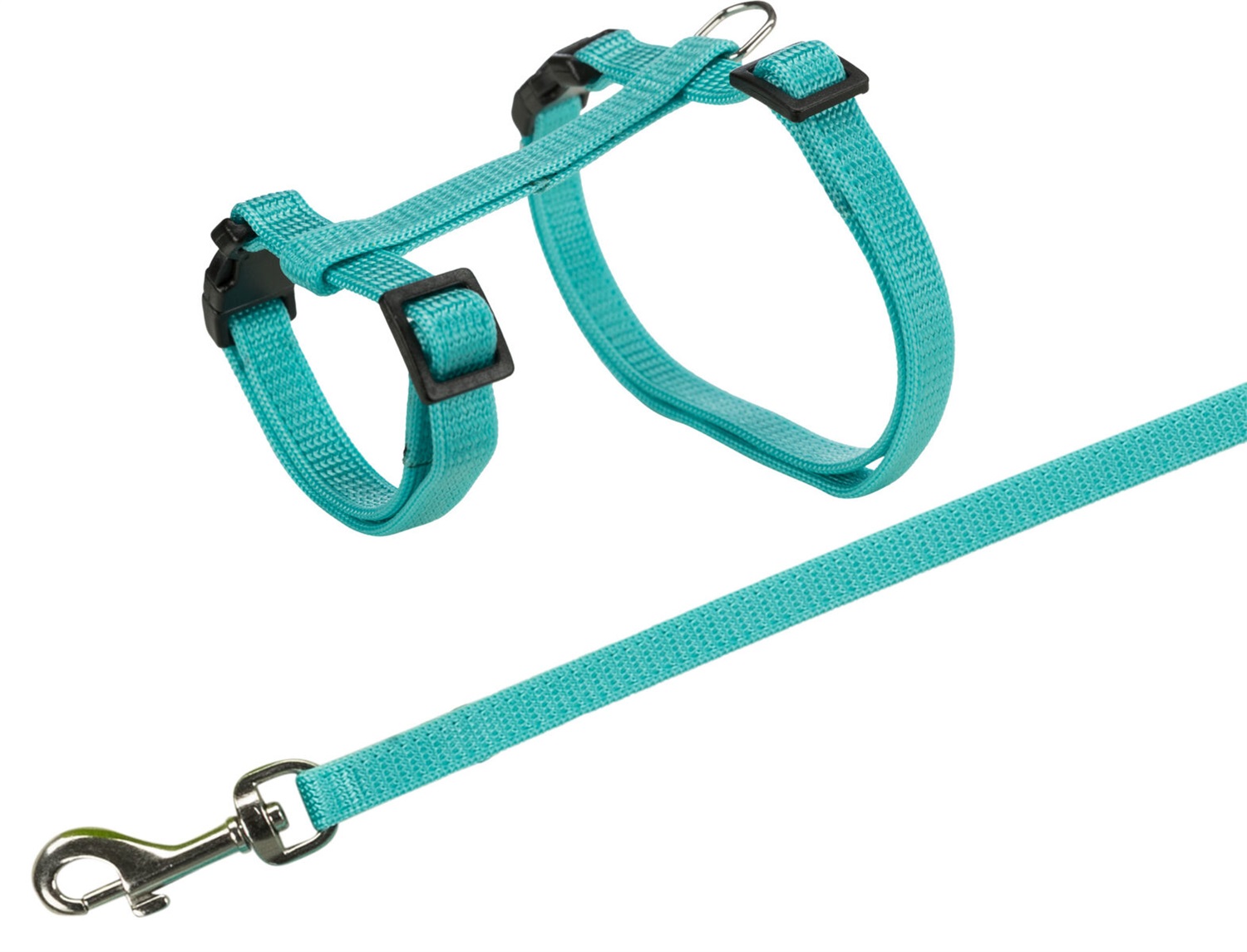 Trixie Pettorina con Guinzaglio per Conigli - Regolabile 25-44 cm, Nylon, Colori Assortiti