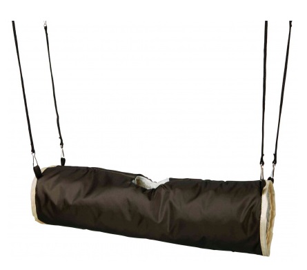 TRIXIE Tunnel Coccole per Furetti Ø 20 cm x 45 cm - Tessuto di Nylon con Imbottitura Morbida