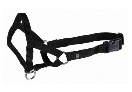 Trixie Top Trainer Collare a Cavezza con Museruola Educativa L-XL Nero - Controllo Ottimale per Cani di Grande Taglia