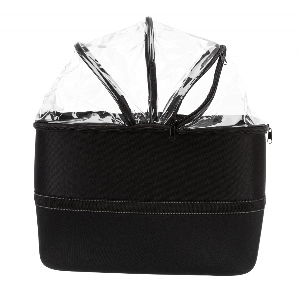 Trixie Cesto Anteriore per Bicicletta per Animali Domestici - 41 x 47 x 29 cm, Facile da Staccare, Utilizzabile come Trasportino