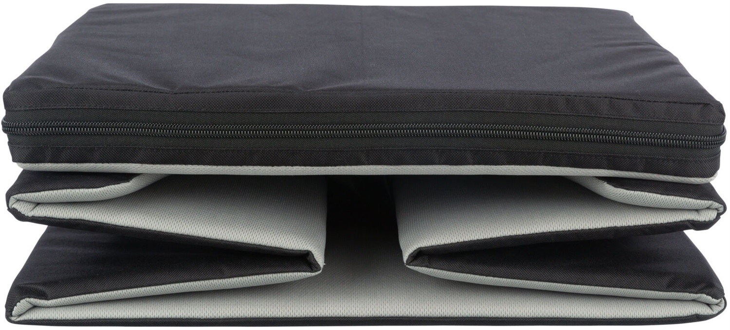 Trixie Cuccia per Automobile Nero - 45 x 28 x 40 cm, con cuscino estraibile e lacci di fissaggio