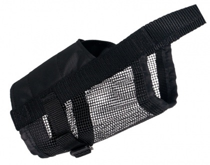 TRIXIE Museruola in Nylon/Poliestere con Rete, Taglia L-XL, Regolabile, per Brevi Utilizzi
