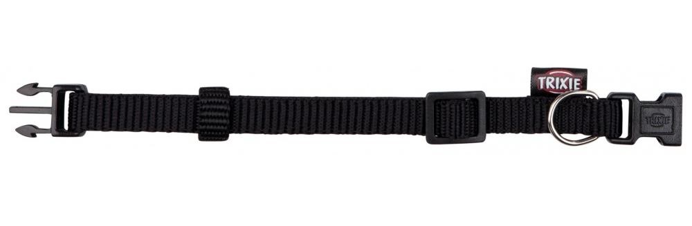 TRIXIE Premium Collare per Cani e Gatti in Nylon Nero - Taglia XS-S (22-35 cm, 10 mm) - Completamente Regolabile e Resistente