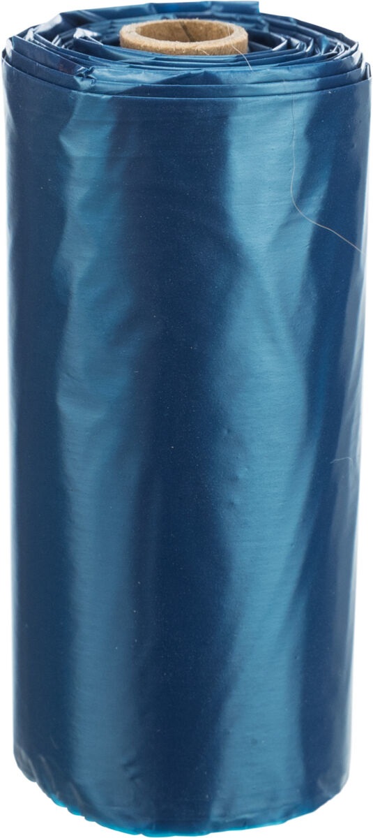 TRIXIE Sacchetti Igienici per Cani in Plastica con Manici - 8 Rotoli x 15 Pz, Colori Assortiti