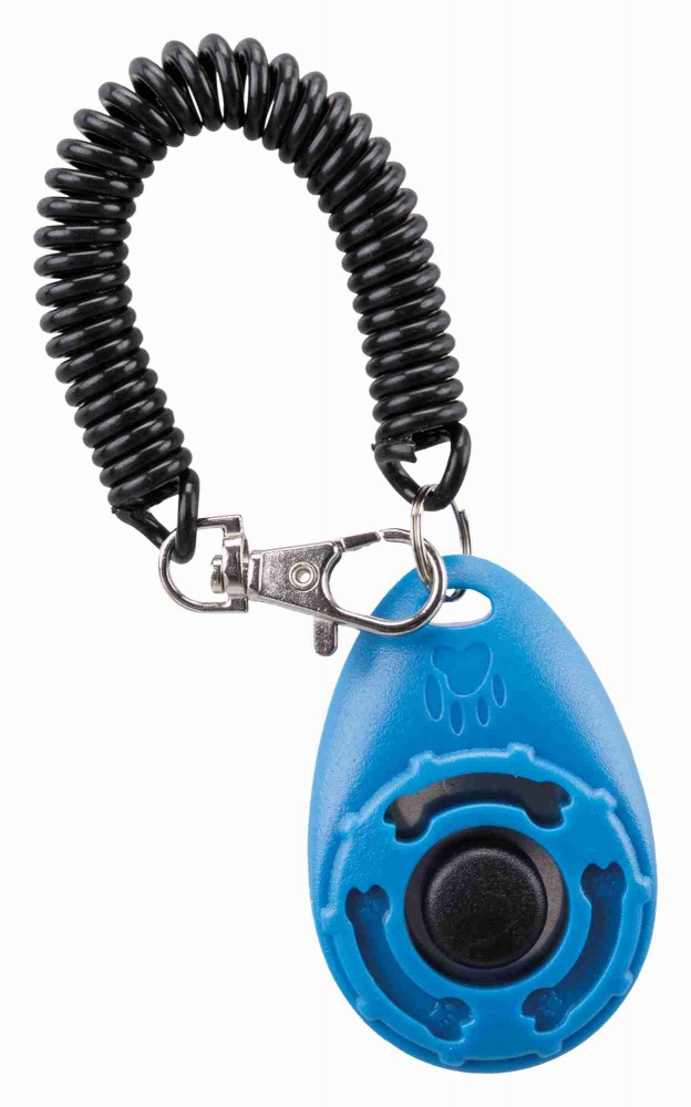 Trixie Clicker per Cani - Strumento di Addestramento in Plastica con Suono Caratteristico e Laccio da Polso