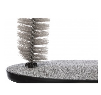 TRIXIE Gioco Arco per Massaggio e Cura del Pelo per Gatti - 36 x 33 cm - Colore Grigio