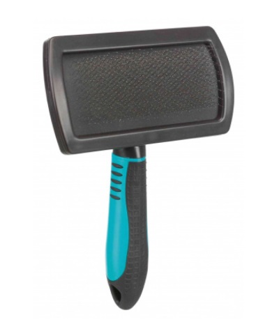 TRIXIE Spazzola Grande per Cani - Setole Morbide in Metallo, Impugnatura Ergonomica