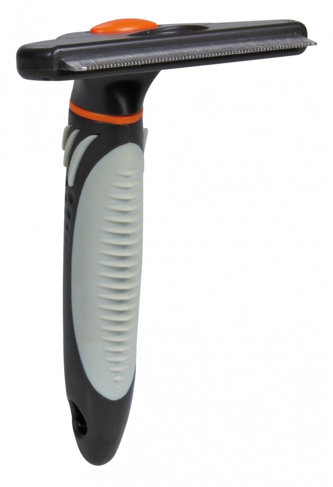 TRIXIE Pettine a Rastrello per Sottopelo - Strumento per Sfoltire e Rimuovere il Pelo in Eccesso per Cani e Gatti