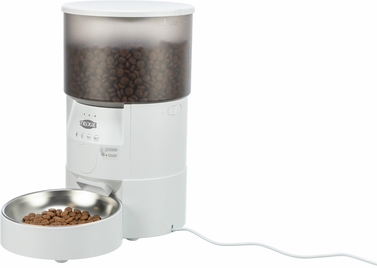 Trixie Distributore Automatico di Cibo TX-S Smart - Capacità 3L, Programmazione App, Fino a 10 Pasti per Cani e Gatti