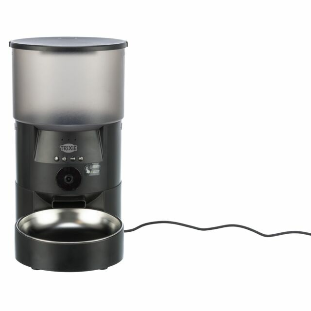 Trixie Distributore Automatico di Cibo TX-C Smart - Fino a 3 Litri, Controllo App, Videocamera Integrata per Cani e Gatti
