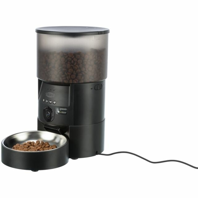 Trixie Distributore Automatico di Cibo TX-C Smart - Fino a 3 Litri, Controllo App, Videocamera Integrata per Cani e Gatti