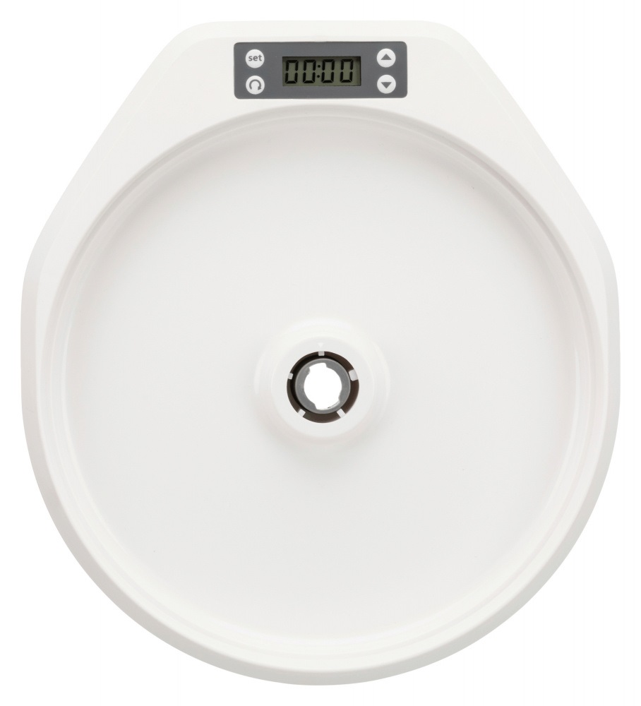 Trixie TX5 Distributore Automatico di Cibo per Cani e Gatti - 5 x 240 ml, Timer Programmabile, Adatto per Alimenti Secchi e Umidi, Facile da Pulire