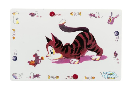 TRIXIE Sottociotola per Gatti - Tappetino Antiscivolo in Plastica 44 x 28 cm