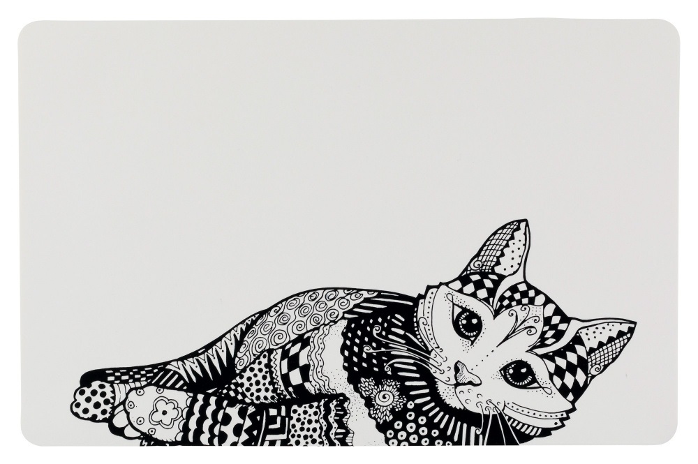 TRIXIE Tovaglietta Antiscivolo per Gatti in Plastica - 44 x 28 cm