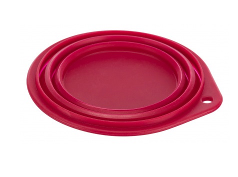 TRIXIE Ciotola da Viaggio Pieghevole in Silicone 0,25L Ø 11cm - Colori Assortiti