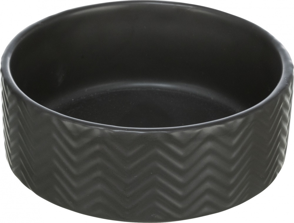 Trixie Ciotola in Ceramica Nero Opaco 0,4L - 13 cm, Design Moderno
