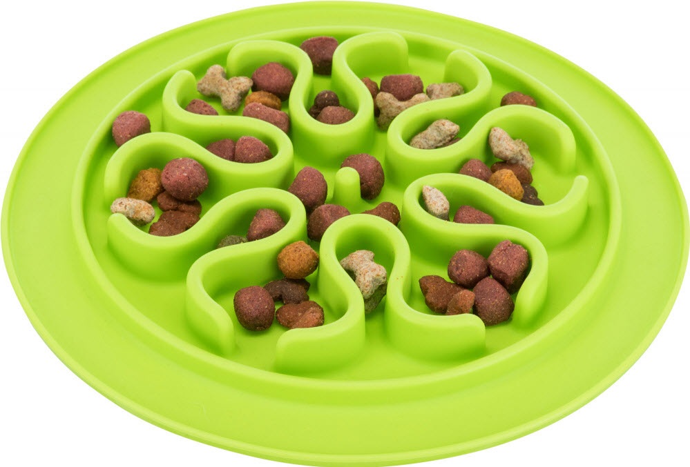 TRIXIE Tavoletta Slow Feed in Silicone Ø 24 cm - Antiscivolo e Facile da Pulire per Cani e Gatti