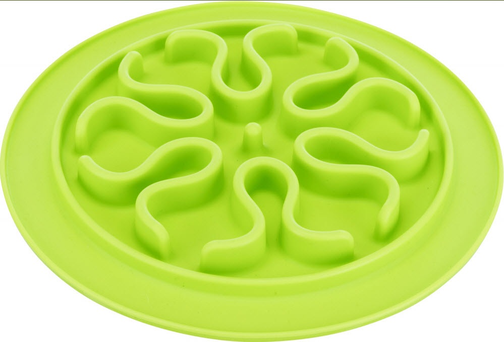 TRIXIE Tavoletta Slow Feed in Silicone Ø 24 cm - Antiscivolo e Facile da Pulire per Cani e Gatti