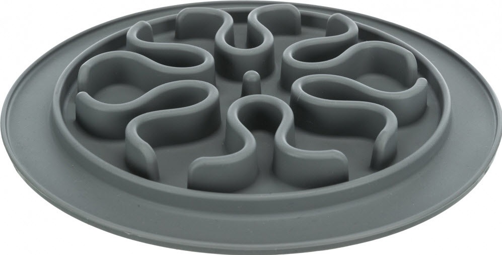 TRIXIE Tavoletta Slow Feed in Silicone Ø 24 cm - Antiscivolo e Facile da Pulire per Cani e Gatti