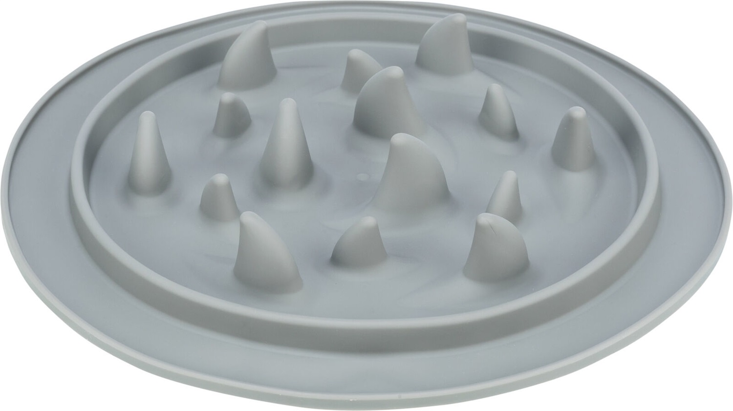 TRIXIE Ciotola Slow Feeding in Silicone per Cani e Gatti - Ø 24 cm, Colori Assortiti, Impedisce l'Ingurgitamento del Cibo