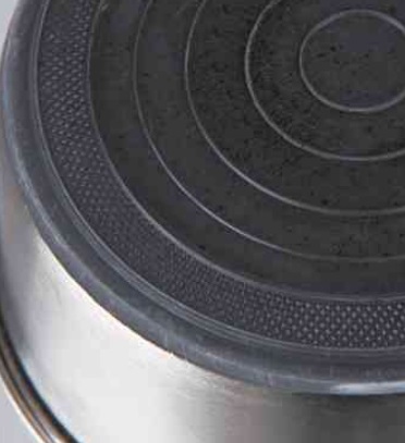 TRIXIE Ciotola in Acciaio Inox con Fondo Antiscivolo - Capacità 1,7 L, Diametro 21 cm