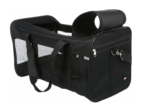 Trixie Borsa Ryan Friends on Tour - Porta Animali Domestici per Cani e Gatti fino a 9 kg, 54 x 30 x 30 cm, con Apertura Frontale e Superiore, Tracolla Regolabile