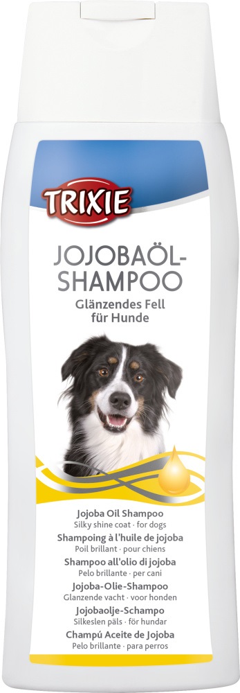 TRIXIE Shampoo all'Olio di Jojoba per Cani - 250 ml, Densità e Lucentezza per un Pelo Brillante e Setoso