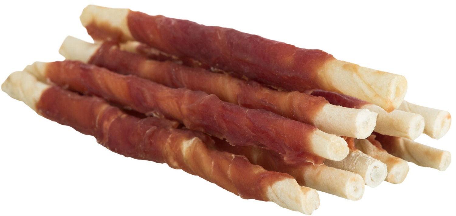 Trixie Denta Fun Bastoncini da Masticare con Anatra, 12 cm, 10 Pezzi, 80 g - Cura Dentale e Masticazione Duratura