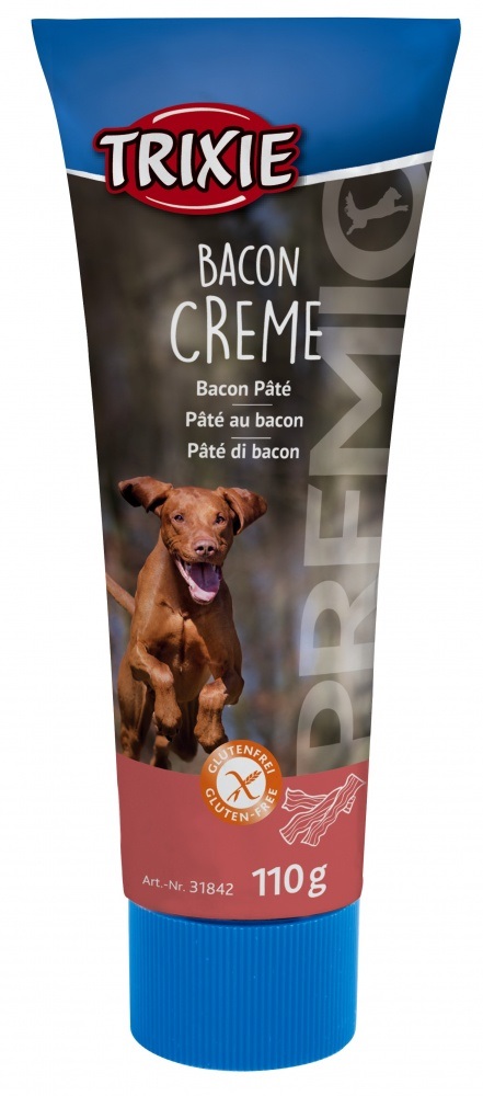 TRIXIE PREMIO Paté di Bacon per Cani - 110 g, Snack Sano e Alto Contenuto Proteico